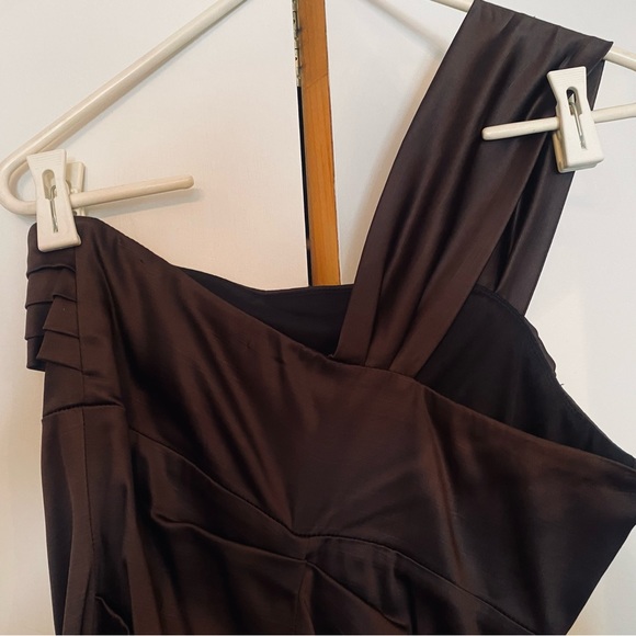Brown mini dress shoulder - Picture 3 of 5